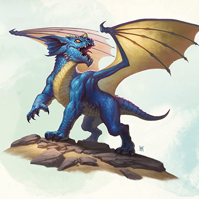 Blue dragon wyrmling
